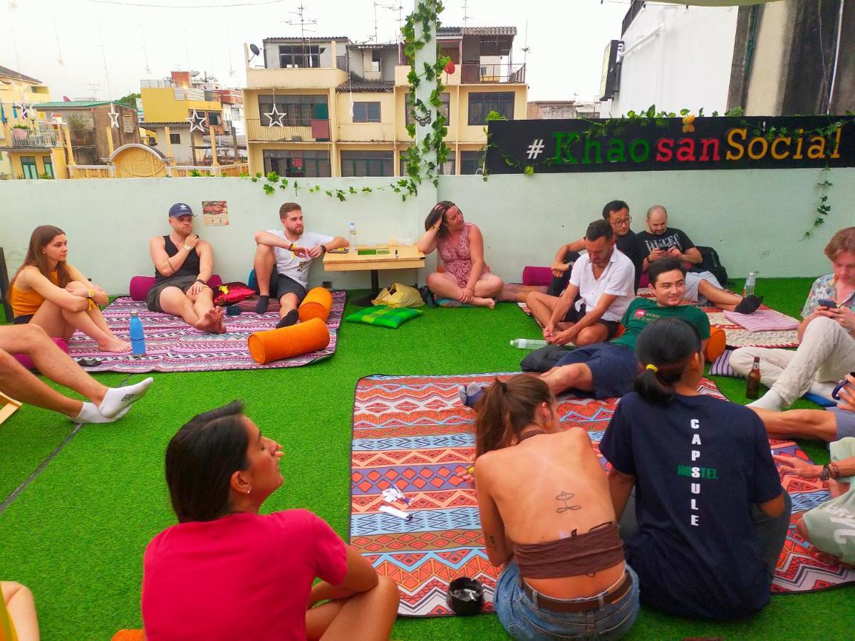 Khao San Social Capsule Hostel Bangkok Exteriér fotografie